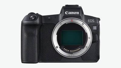 Canon EOS R Vollformat-Kamera mit Adapter und Akku