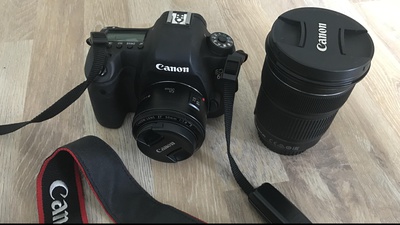 Canon 6D mit Canon 24-105mm und 50mm