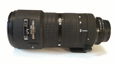 Nikon ED AF-S NIKKOR 80-200mm 1:2.8 D + Nikon HB-17