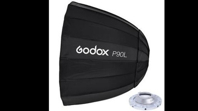 90cm Parabol-Softbox mit Bowens S-Mount für Aputure COB 120
