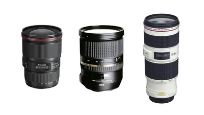 Canon EF Objektivset 16-35, 24-70, 70-200 inkl. ND-Filter