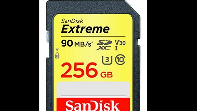 SanDisk Extreme 256 GB SDXC Speicherkarte bis zu 90 MB/Sek