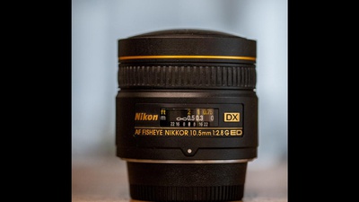 Nikon AF G DX 10.5/2.8 10.5mm Weitwinkel Objektiv "rasiert"