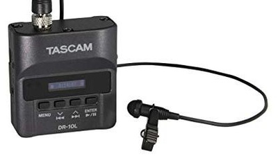 Tascam DR-10L Audiorekorder mit Lavaliermikrofon