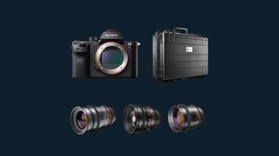 BUNDLE #1: Sony A7SII mit drei Walimex VDSLR 35mm/50mm/85mm