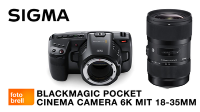 blackmagic pocket cinema camera 6k Kit Sigma 18-35